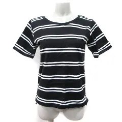 バンヤードストーム BARNYARDSTORM Tシャツ カットソー ボーダー 半袖 0 XS 黒 ブラック /YI