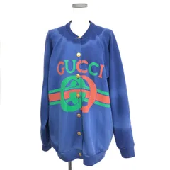GUCCI グッチ スウェットカーディガン  インターロッキング/ヴィンテージ加工/裏地シルク100 566161-XJAV9   パープル レディース / 240001189632のサムネイル
