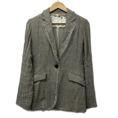 REKISAMI(レキサミ) ジャケット サイズ38 M レディース美品  - グレー 長袖/麻/レース/ビーズ/秋/春のサムネイル