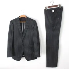 【新品未使用】モダリトルノ スーツ YA7 メンズ ややスリム体 L 洋服の青山 ブラック 黒 ストライプ MODA RITORNO ★新品未使用★