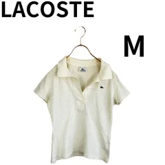 LACOSTE 半袖ポロシャツ M ドット柄