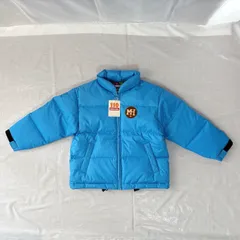 新品 未使用 タグ付き 定価18,000円 MIKI HOUSE ミキハウス 男の子 子供用 アウター ダウンジャケット 110cm ブルー ワッペン おしゃれ かっこいい フェザー入り 暖かい