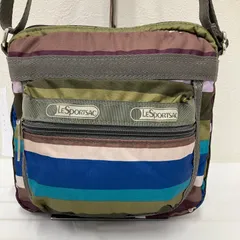 9737　LeSportsac　レスポートサック　ショルダーバッグ　小さめ　ミニ　軽量　カジュアル　ボーダー　ストライプ　レディース