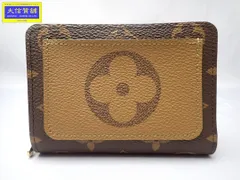 LOUIS VUITTON ルイ ヴィトン モノグラム リバース ポルトフォイユ･ルー M81461 小銭入れ付き 二つ折り財布 未使用品 【送料無料】 A-9102【質屋出品】