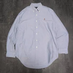 Polo by Ralph Lauren Oxford BD Shirt Blue Pony Embroidery Men's  ポロバイラルフローレン ボタンダウン オックスフォードシャツ メンズ 39-84 水色 ポニー刺繡