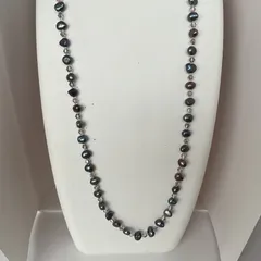 淡水本真珠★ロングネックレス★パールネックレス★ハンドメイド★ファッション★デザイン★ネックレス