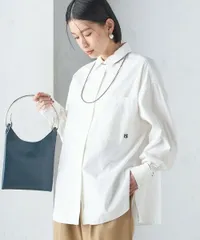 SHIPS 〈洗濯機可能〉オックス 刺繍 オーバー シャツ