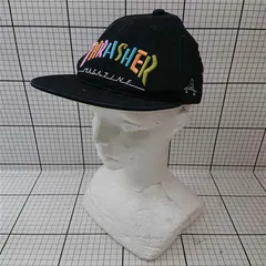 ◇ Θ スラッシャー Thrasher Magazine キッズキャップ R468054 ブラック系 52-54cm 子供用 E  【1512190013153】