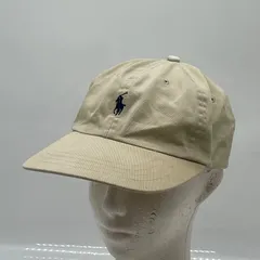 KO3862□ポロラルフローレン キャップ コットン ベージュ ポニー刺繡