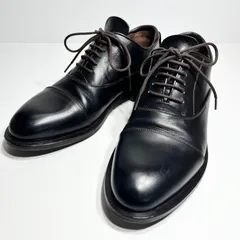 【美品】イタリア製 FAUSTO SANTINI ファウストサンティーニ 本革 黒 ストレートチップ 40