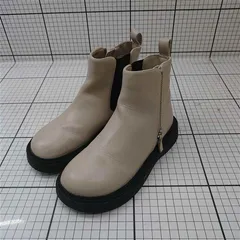 ◇ Θ ユナイテッドアローズ グリーンレーベルリラクシング サイドジップブーツ ベージュ系 キッズ E  【1512190013542】