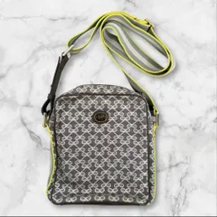 アニヤハインドマーチ 総柄 ショルダーバッグ グレー リボン柄 斜め掛け