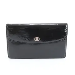 ヴィンテージ セリーヌ レザー クラッチ バッグ ハンド セカンド ポーチ 本革 ブラック 黒 ブランド レディース MRM DM19-8【中古】