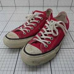 ◇ Θ コンバース Converse オールスター 1SD423 ローカットスニーカー レッド系 23.5cm レディース E  【1512220065862】