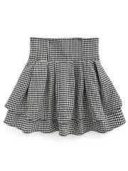 千鳥格子スカート