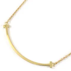  ティファニー Tiffany & Co. ネックレス Tスマイル スモールモデル 60011679 K18YG 【中古】