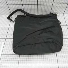 ◇ Θ ユナイテッドアローズ グリーンレーベルリラクシング ナイロンショルダーバッグ ブラック系 メンズ E  【1512220070507】