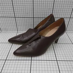 ◇ Θ マミアン mamian ポインテッドトゥレザー パンプス ダークブラウン系 レディース 23.0cm E  【1512220076813】