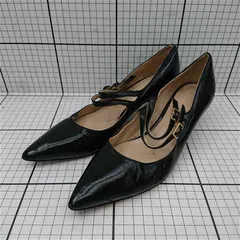 ◇ Θ ファビオルスコーニ Fabio Rusconi ストラップパンプス ブラック系 37 レディース E  【1512220073621】