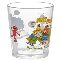 セサミストリート POP エルモ×クッキーモンスター アクリルコップ スケーター