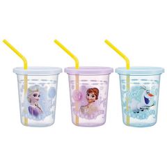 아나와 눈의 여왕 26 빨대와 텀블러 320ml 3 개 세트 스케이터
