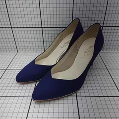 ◇ Θ ルタロン Le Talon ポインテッドトゥ パンプス ネイビー系 23.5cm レディース E  【1512220077094】