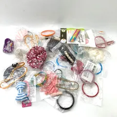 【イミテーションアクセサリー まとめ売り】ヘアゴム ラバーブレスレット ネックレス☆①