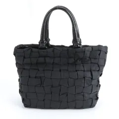 美品 プラダ テスート ナイロン レザー トート バッグ 肩掛け ショルダー ハンド ブラック 黒 ブランド レディース EUM DN21-10【中古】