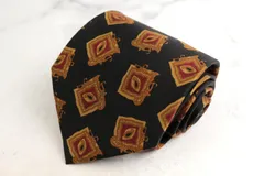 マリオヴァレンティノ ブランドネクタイ ペイズリー シルク イタリア製 未使用タグ付 PO メンズ ブラック MARIO VALENTINO