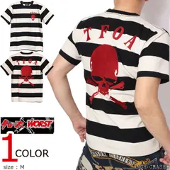 クローズ WORST T.F.O.A 半袖Tシャツ CRST-2302 ボーダー CROWS ワースト 刺繍