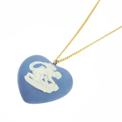 Wedgwood ウェッジウッド ペンダントトップ  ハート/陶器/ブルー ジャスパー/天使   ブルー レディース / 240001187139