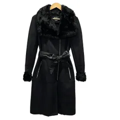 DKNY(ダナキャラン) コート サイズUS/S レディース美品  - 黒 長袖/ジップアップ/フェイクスファー/冬