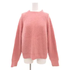 ユナイテッドアローズ A DAY IN THE LIFE UNITED ARROWS ニット セーター ウール ピンク リブ編み クルーネック 長袖 /NL ■GY60