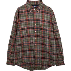 古着 ラルフローレン Ralph Lauren 長袖 ボタンダウンチェックシャツ メンズXL相当/eaa613286