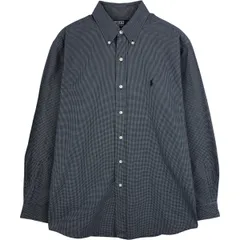 古着 ラルフローレン Ralph Lauren POLO by Ralph Lauren ELLINGTON 長袖 ボタンダウンチェックシャツ メンズM相当/eaa613292