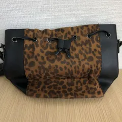 アニマル 柄 ショルダー バッグ ブラック 〇◇