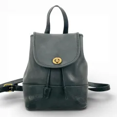 COACH オールドコーチ バックパックブラック レザー アメリカ製 レディース