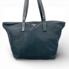 PRADA テスートシティ ハンドバッグ B6245 デニムカラー オシャレ上品