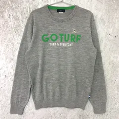 Munsingwear マンシングウェア ロゴ プリント クルー ネック セーター グレー Lサイズ ◇〇のサムネイル