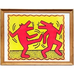 キース・ヘリング Untitled Dancing Dogs 1991年 キース・ヘリング Untitled Dancing Dogs 踊る犬 1991年 オフセット