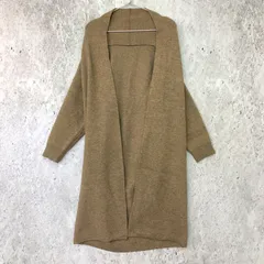a lot of love ア ロット オブ ラブ ウール 混 ガウン ロング コーディガン モカ ブラウン Sサイズ 〇◇のサムネイル