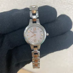 ￥2【動作未確認】SEIKO セイコー 腕時計 ルキア V111-0BW0ソーラー レディース【時計】【0.5】