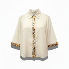 Camoni Red fish embroidered collar ブラウス - メルカリ