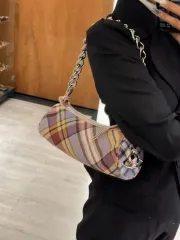 Vivienne Westwood ヴィヴィアン・ウエストウッド レディース チェック柄 新着ショルダーバッグ ミニバック ハンドルバッグ