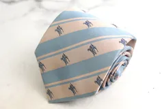 バーバリーロンドン ブランドネクタイ ホースマーク ストライプ柄 小紋柄 シルク PO メンズ ピンク BURBERRY LONDON 【中古】