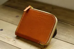 L字ファスナー財布 コンパクト イタリアンレザー NEWYORK ハンドメイド 本革 ミニ財布