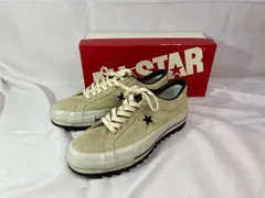 CONVERSE コンバース one star j vtg ワンスター スウェード スニーカー シャークソール カスタム 箱付き サイズ：27cm カラー：ベージュ系