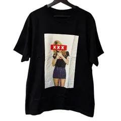 B080 GOD SELECTION XXX Tシャツ フォトプリント ブラック XL  オーバーサイズ