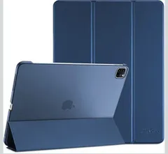 ★ProCase iPad Pro 11 ケース 第4/3/2/1世代に適用（2022 2021 2020 2018)、[Apple Pencilのペアリングと充電に対応] 三つ折り スタンド スマートカバー - ダークブルー