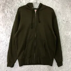 United Athle ユナイテッドアスレ 10.0 オンス スウェット フルジップ パーカ オリーブ Lサイズ ◇〇☆